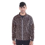 Brown Beige Snake Pattern Men s Windbreaker