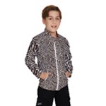 Brown Beige Snake Pattern Kids  Windbreaker
