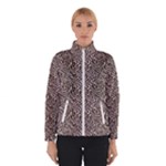 Brown Beige Snake Pattern Women s Bomber Jacket