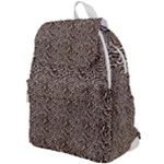 Brown Beige Snake Pattern Top Flap Backpack