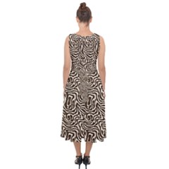Midi Tie-Back Chiffon Dress 