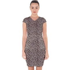 Capsleeve Drawstring Dress  