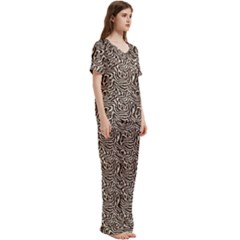 Short Sleeve Satin Pajamas Set With Pockets 