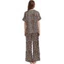Short Sleeve Long Pants Satin Pajamas Set 
