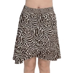 Chiffon Wrap Front Skirt 
