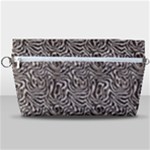 Brown Beige Snake Pattern Handbag Organizer