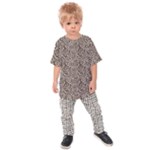 Brown Beige Snake Pattern Kids  Raglan T-Shirt