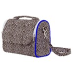 Brown Beige Snake Pattern Satchel Shoulder Bag