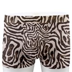 Brown Beige Snake Pattern Men s Boxer Briefs