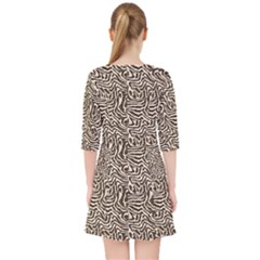 Quarter Sleeve Pocket Dress 