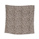 Brown Beige Snake Pattern Square Tapestry (Small)
