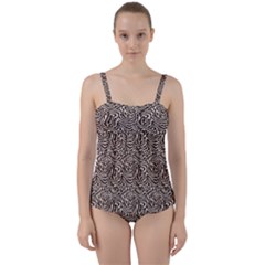 Twist Front Tankini Set 