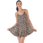 Brown Beige Snake Pattern Love the Sun Cover Up