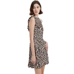 Cocktail Party Halter Sleeveless Dress With Pockets 