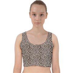 Velvet Racer Back Crop Top 