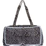 Brown Beige Snake Pattern Multi Function Bag