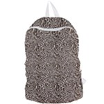 Brown Beige Snake Pattern Foldable Lightweight Backpack