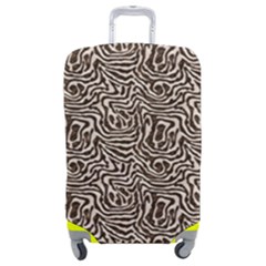 Brown Beige Snake Pattern Luggage Cover (Medium) from ArtsNow.com