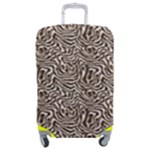 Brown Beige Snake Pattern Luggage Cover (Medium)