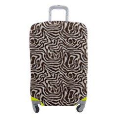 Brown Beige Snake Pattern Luggage Cover (Small) from ArtsNow.com