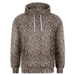 Brown Beige Snake Pattern Men s Overhead Hoodie