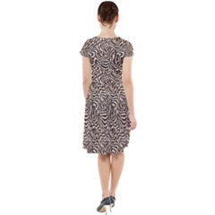 Cap Sleeve Midi Dress With Pockets 