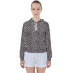 Brown Beige Snake Pattern Women s Tie Up Sweat