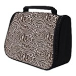 Brown Beige Snake Pattern Full Print Travel Pouch (Small)