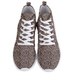 Brown Beige Snake Pattern Men s Lightweight High Top Sneakers