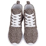 Brown Beige Snake Pattern Women s Lightweight High Top Sneakers