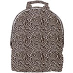 Brown Beige Snake Pattern Mini Full Print Backpack