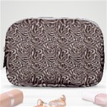 Brown Beige Snake Pattern Make Up Pouch (Small)