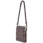 Brown Beige Snake Pattern Multi Function Travel Bag