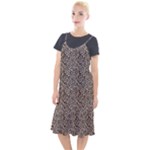Brown Beige Snake Pattern Camis Fishtail Dress