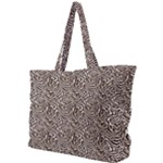 Brown Beige Snake Pattern Simple Shoulder Bag