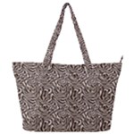 Brown Beige Snake Pattern Full Print Shoulder Bag