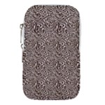 Brown Beige Snake Pattern Waist Pouch (Small)