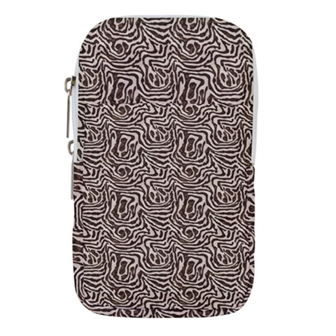 Brown Beige Snake Pattern Waist Pouch (Large) from ArtsNow.com