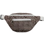 Brown Beige Snake Pattern Fanny Pack