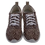 Brown Beige Snake Pattern Women Athletic Shoes