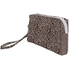 Brown Beige Snake Pattern Wristlet Pouch Bag (Small) from ArtsNow.com