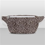 Brown Beige Snake Pattern Waist Bag 