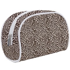 Brown Beige Snake Pattern Make Up Case (Large) from ArtsNow.com