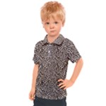 Brown Beige Snake Pattern Kids  Polo T-Shirt