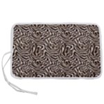 Brown Beige Snake Pattern Pen Storage Case (M)