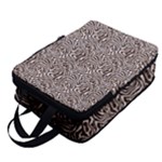 Brown Beige Snake Pattern Full Print Foldable Shoe Storage Bag