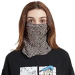 Brown Beige Snake Pattern Face Covering Bandana (Two Sides)