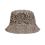 Brown Beige Snake Pattern Inside Out Bucket Hat