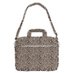 Brown Beige Snake Pattern MacBook Pro 15  Shoulder Laptop Bag