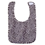 Brown Beige Snake Pattern Baby Bib